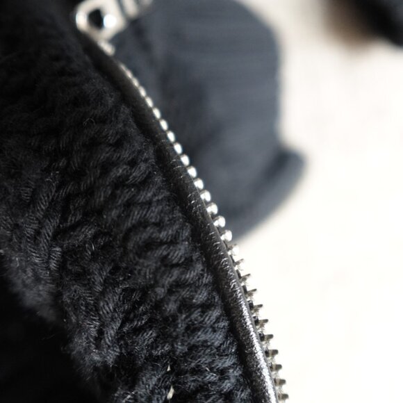 Polo Ralph Lauren Womens Sweater Small Black Cable Knit Fisherman Side Zips - Picture 3 of 11